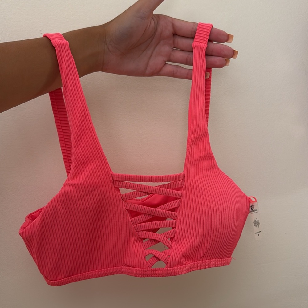 Pink Ribbed Bikini Set - Picture 5 of 5